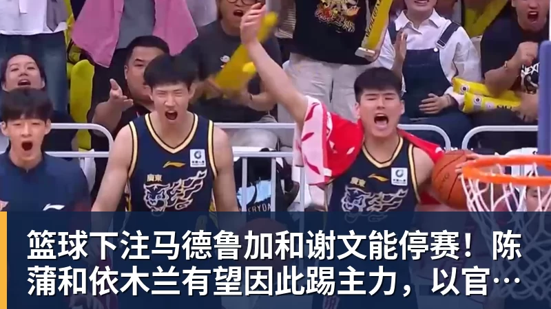 篮球下注马德鲁加和谢文能停赛！陈蒲和依木兰有望因此踢主力，以官宣为准
